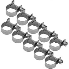 (As show, One size) 10pcs Mini 304 Stainless Steel Sanitary Pliers (13-15 SMM