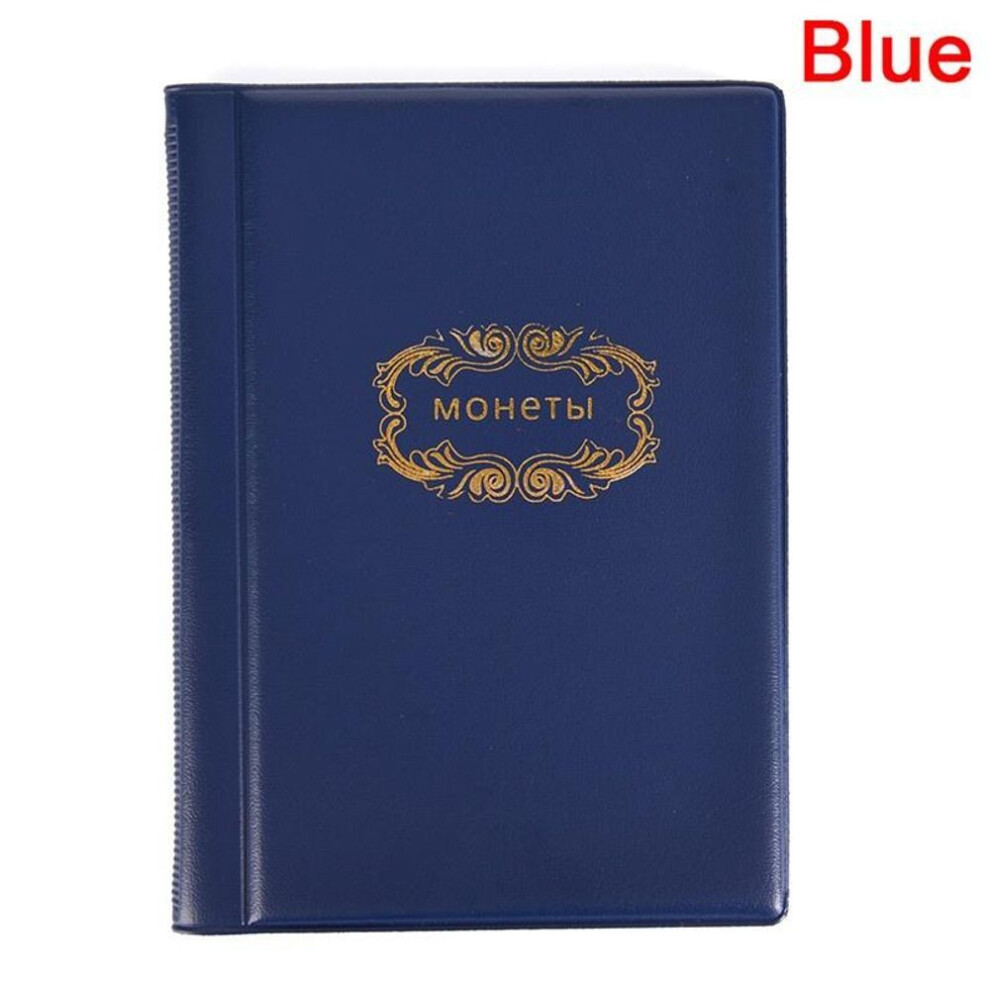 (blue, One Size) Coin Album 10 Pages 120 Pockets Coin Collection Book Coin Holder Album