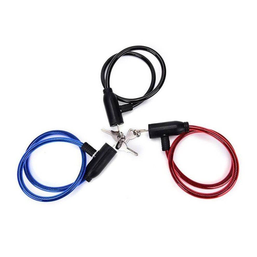 Coiled Bicycle Lock Cable Mountain Bike Safety Heavy Duty Anti Theft Pad lock OD 2017