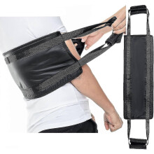 (As show, One size) Padded Bed Transfer Nursing Sling With 4 Handles, Back Lifting Aids, Bed Assist Gait Belt Strap, Patient Care For Elderly Senior Injury Recovery, Hand