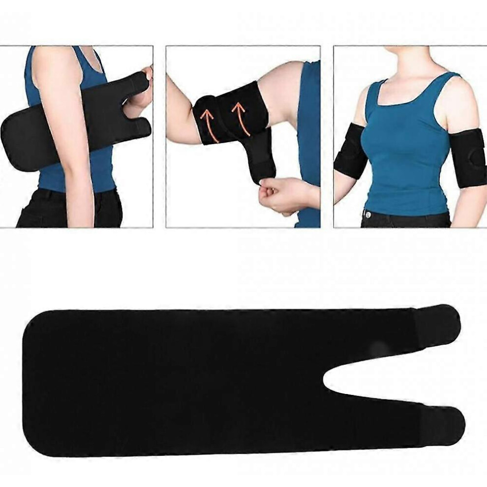 (As show, One size) 2pcs Upper Arm Cuff Pressure Pain Relief Biceps Tendonitis Bandage Compression Sleeve Triceps Biceps Muscle Support WIF
