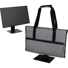 (gray, One size) Desktop Computer Monitor Portable Carrying Case Padded Travel Bag For Universal 24" Monitors Lcd Screens/TVS RGS