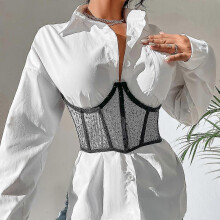 (As show, One size) Women S Corset Waist Belt, Slimming Belt XJ[