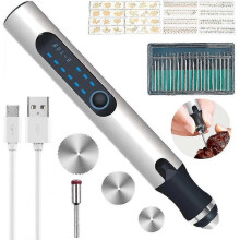 (As show, One size) Electric Engraver Pen, Engraving Carve Tool, Cordless Mini Engraver Pen, Multifunctional Engraver TIX
