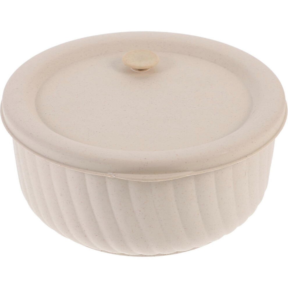 Kricely (, One Size) Office Lunch Box Bento Lunch Box Classroom Bento Box Salad Container Meal Prep Container Beige