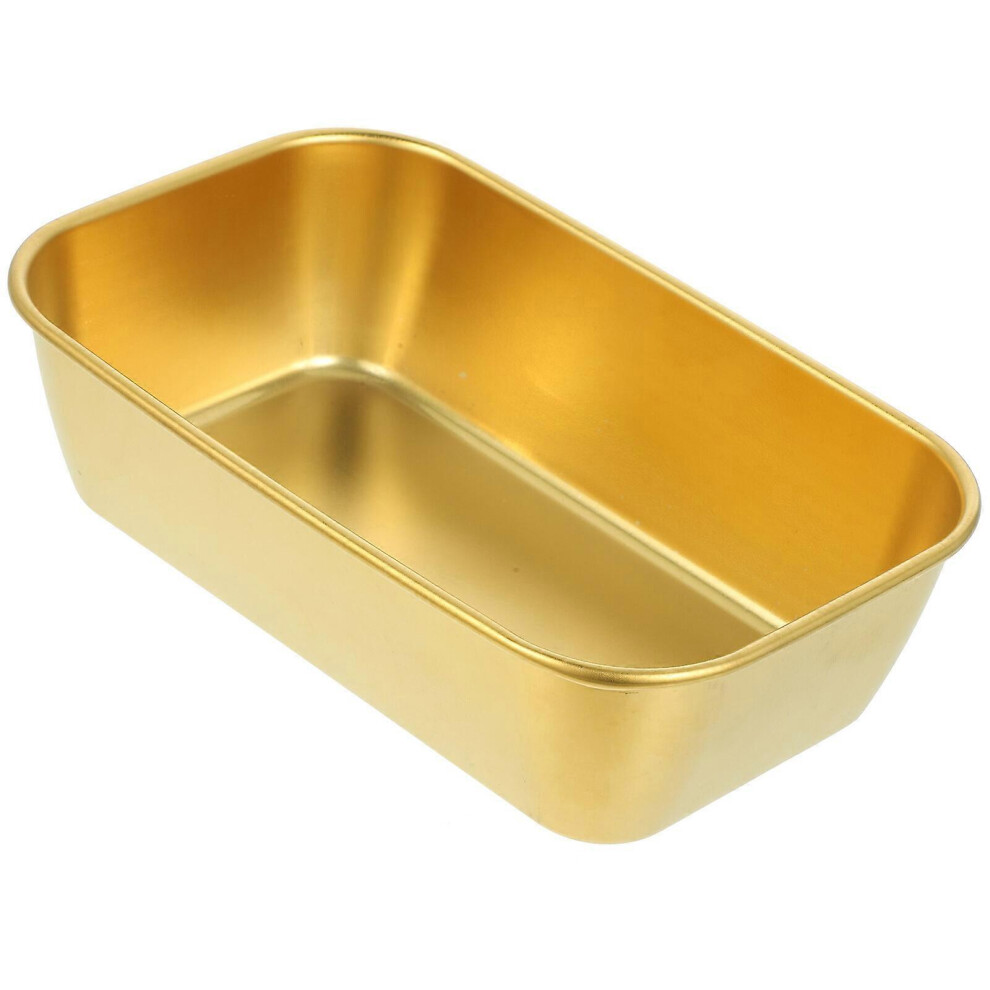 Kricely (, One Size) Square Basket Metal Bowl Multipurpose Dessert Bowl Snack Appetizer Serving Bowl Golden