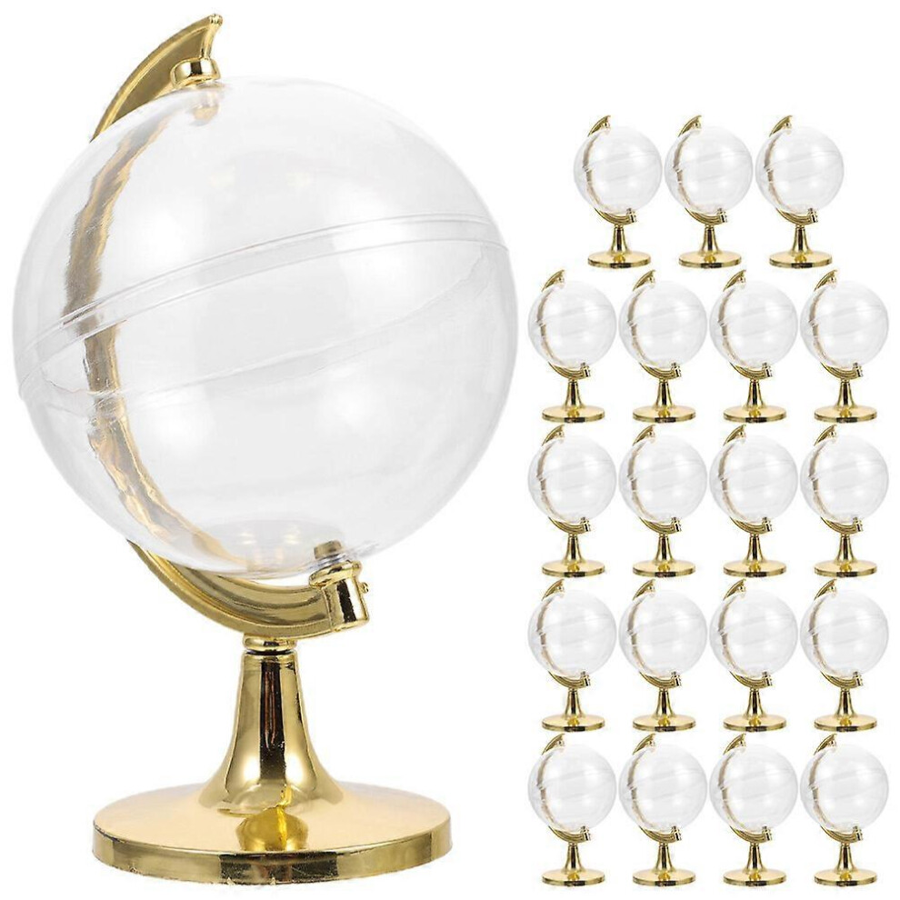 Kricely (, One Size) 20Pcs Globe Shape Candy Boxes Wedding Gift Cases Cute Packaging Containers Party Favors Golden