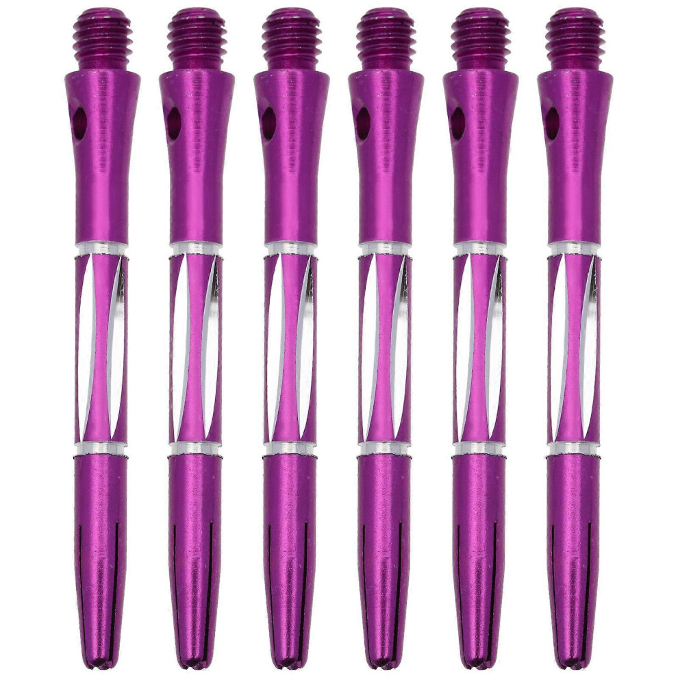 Kricely (, One Size) 6Pcs Dart Shafts Replacement Dart Shafts Metal Dart Shafts Outdoor Dart Stems Dart Shaft Stem Purple