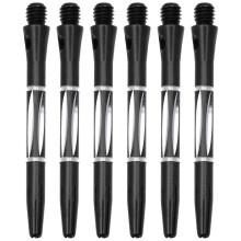 (Black, One size) 6pcs Dart Shafts Replacement Dart Shafts Metal Dart Shafts Outdoor Dart Stems Dart Shaft Stem