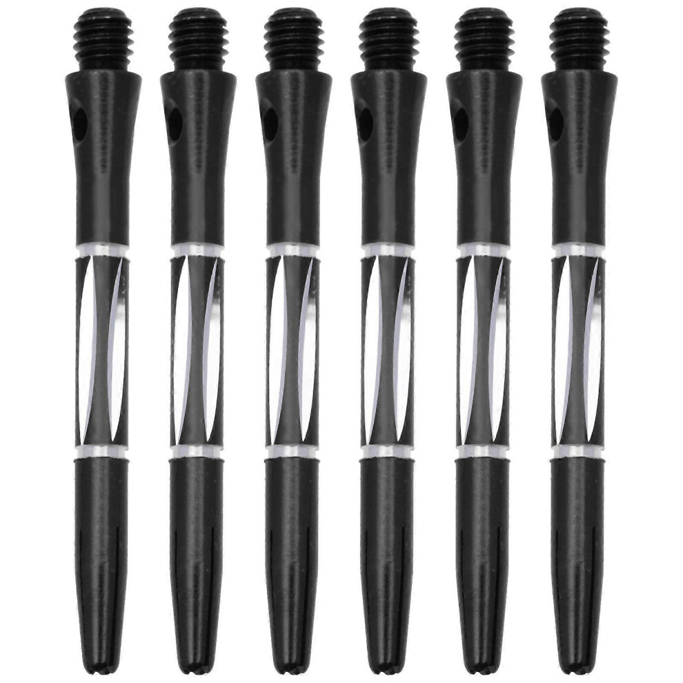 Kricely (, One Size) 6Pcs Dart Shafts Replacement Dart Shafts Metal Dart Shafts Outdoor Dart Stems Dart Shaft Stem Black
