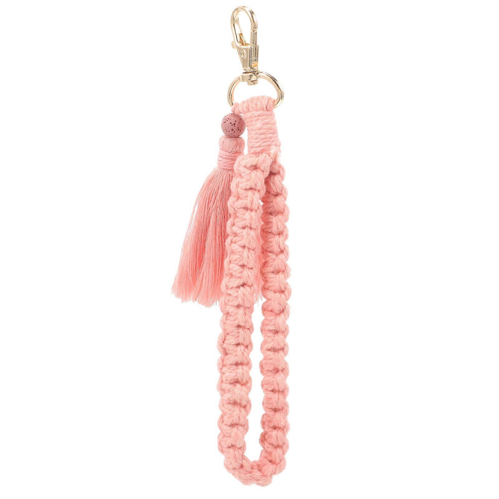 Kricely (As Shown, One Size) Cute Keychain Weaving Wristlet Key Chain Decorative Key Wristlet Accessory