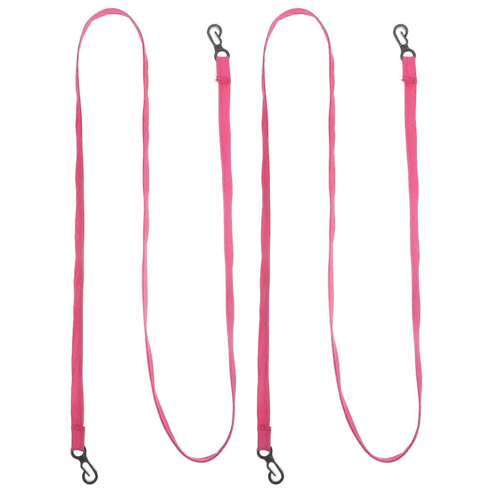 Kricely (Rosy, One Size) 2Pcs Portable Glove Rope Winter Mitten Strap Reusable Mittens Rope Anti-Lost Strap Skate Gloves Lanyard Not,Specified