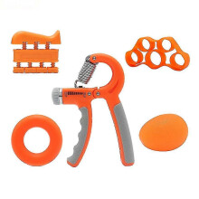 (As show, One size) Hand Grip Strengthener Workout Kit 5 Pack, Adjustable Grip Exerciser, Finger Stretcher Resistance Extensor Bands, Finger Strength Trainer, Hand S