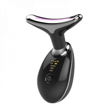 (As show, One size) Neck Face Beauty Led Face n Led Facial Neck Massager Photon erapy Wrinkle Removal Tighten Reduce Double C ZEJ