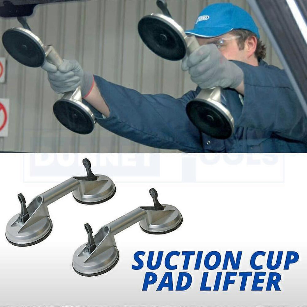 (As Show, One Size) 2X Suction Cup Pad Lifter 80Kg Sucker Plate Glass Tile Mirror Lifter Puller Dual Qbn 5093216512400