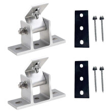 (As show, One size) Adjustable Foot Mount With Screws And Rubber Pads Solar Panel Rotatable Elevation With Angle Bracket Roof Mounting Attachm KVT