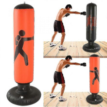 (As show, One size) Heavy Free Standing Boxing Punch Bag Kick Art Training Indoor Sports Red GOZ