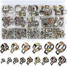 (As show, One size) 115 Pieces 6-22 Mm Hose Clamps, Spring Clamps, Spring Hose Clamps, Spring Hose Clips, Spring Hose Clamps For Water Pipe, Fuel Line NHS