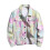 (S, One size) Men's Tie Dye Brushed Denim Jacket 1