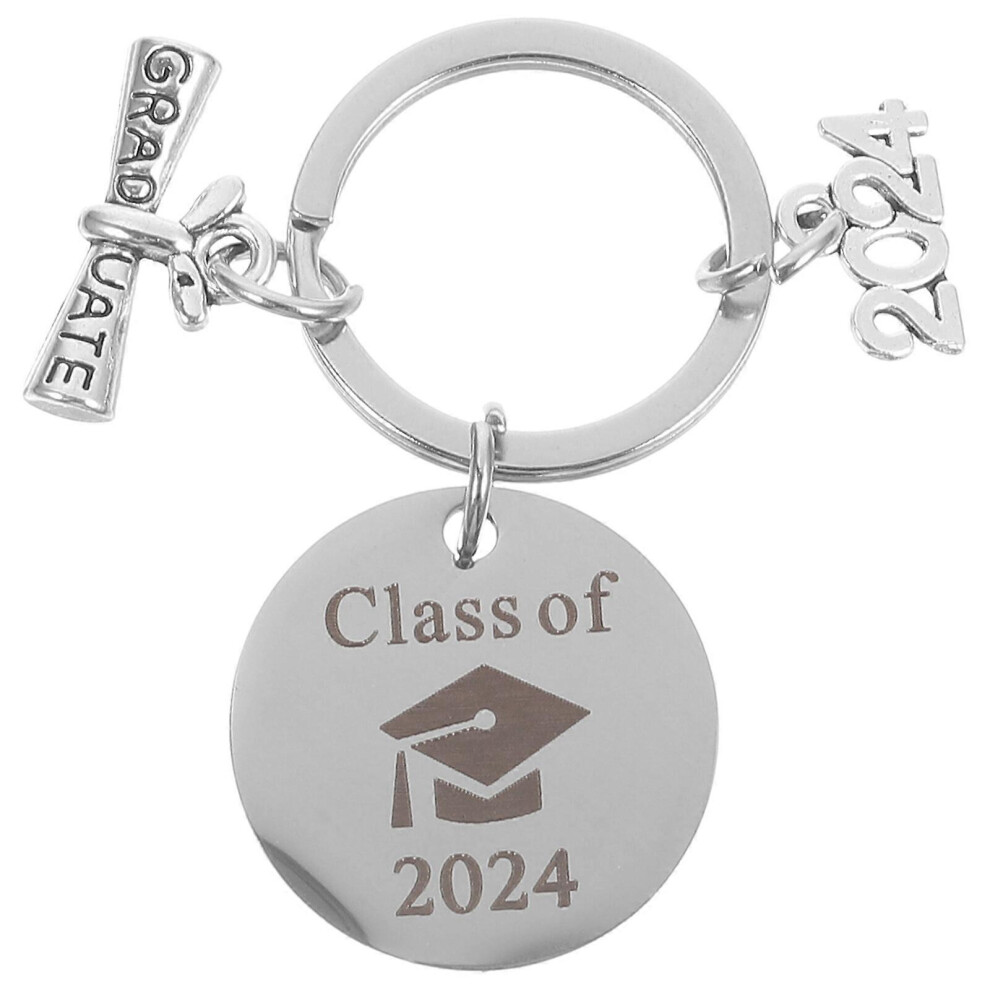 Kricely (Picture 1, One Size) Graduation Keychain Graduation Keyring Metal Hanging Keychain Grad Souvenir Key Ring