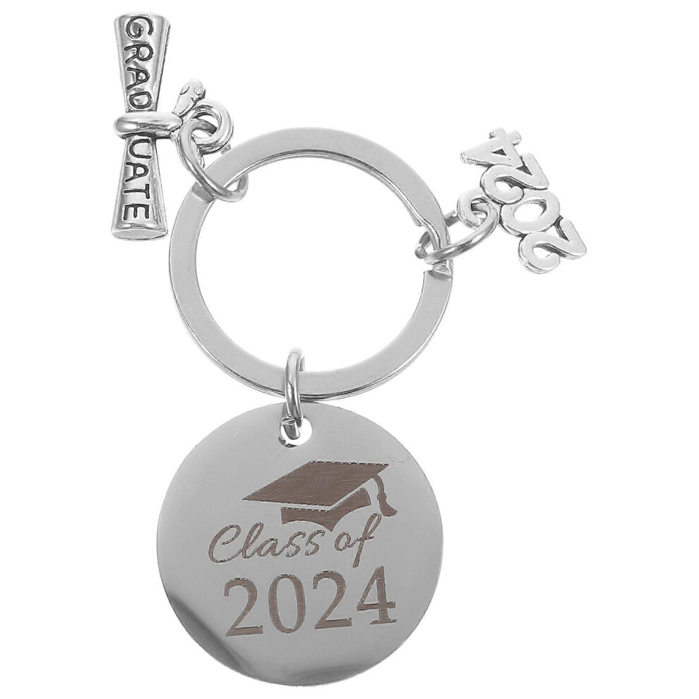 Kricely (Picture 2, One Size) Graduation Keychain Graduation Keyring Metal Hanging Keychain Grad Souvenir Key Ring