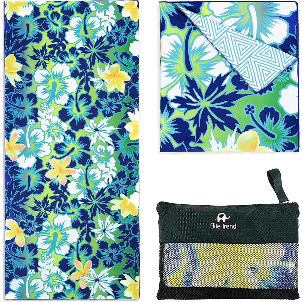 (Hawaii, Large 63x31") Microfiber Beach Towel - Extra Large 78x35 Inch Sand Free Quick Dry Towel for Travel, Swimming, Camping â Lightweight Fast Dr-image-OPC-PG2YF65-NEW