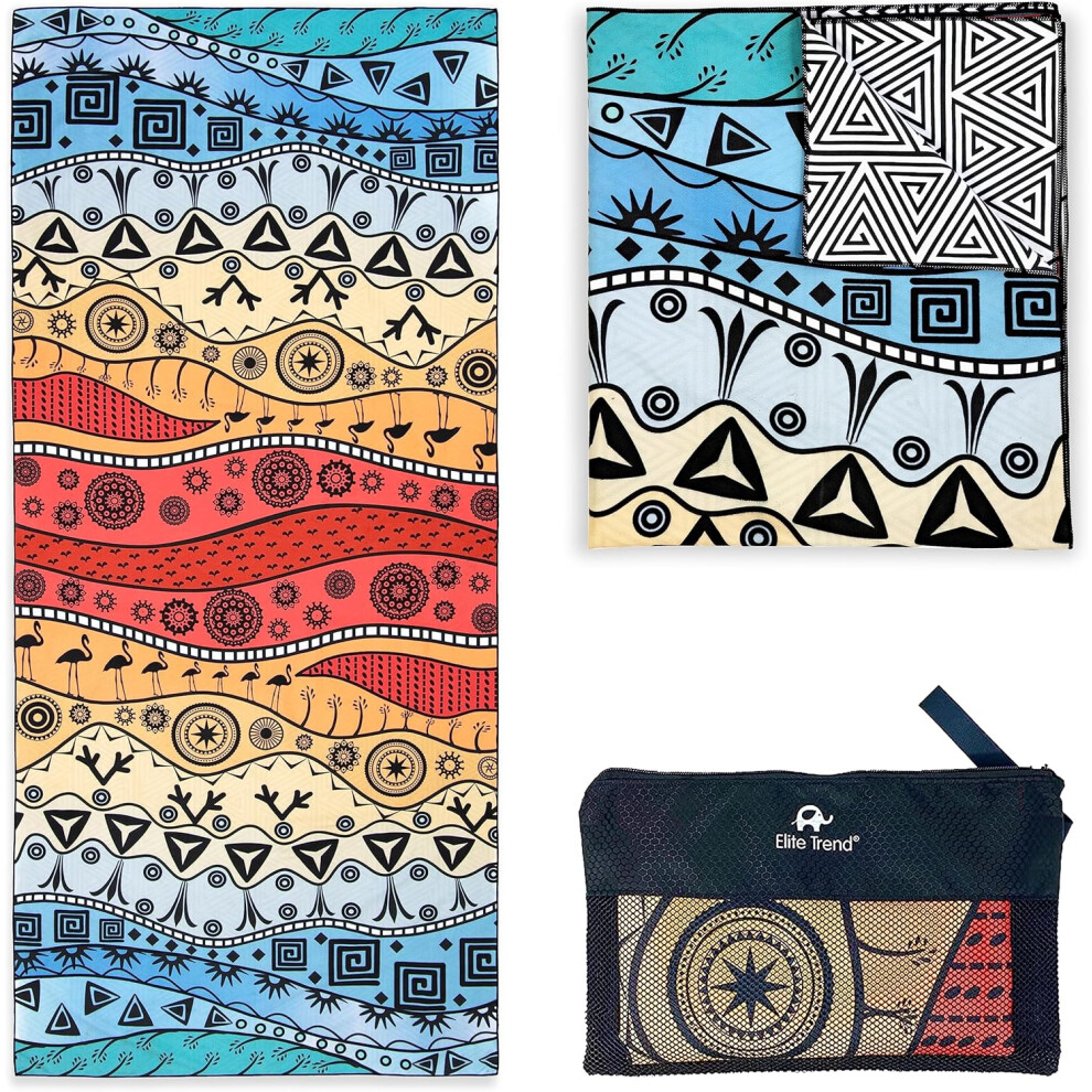 (The Wild, Waffle Extra Large 78x35") Microfiber Beach Towel - Extra Large 78x35 Inch Sand Free Quick Dry Towel for Travel, Swimming, Camping â Ligh-image-OPC-PG2YF8W-NEW