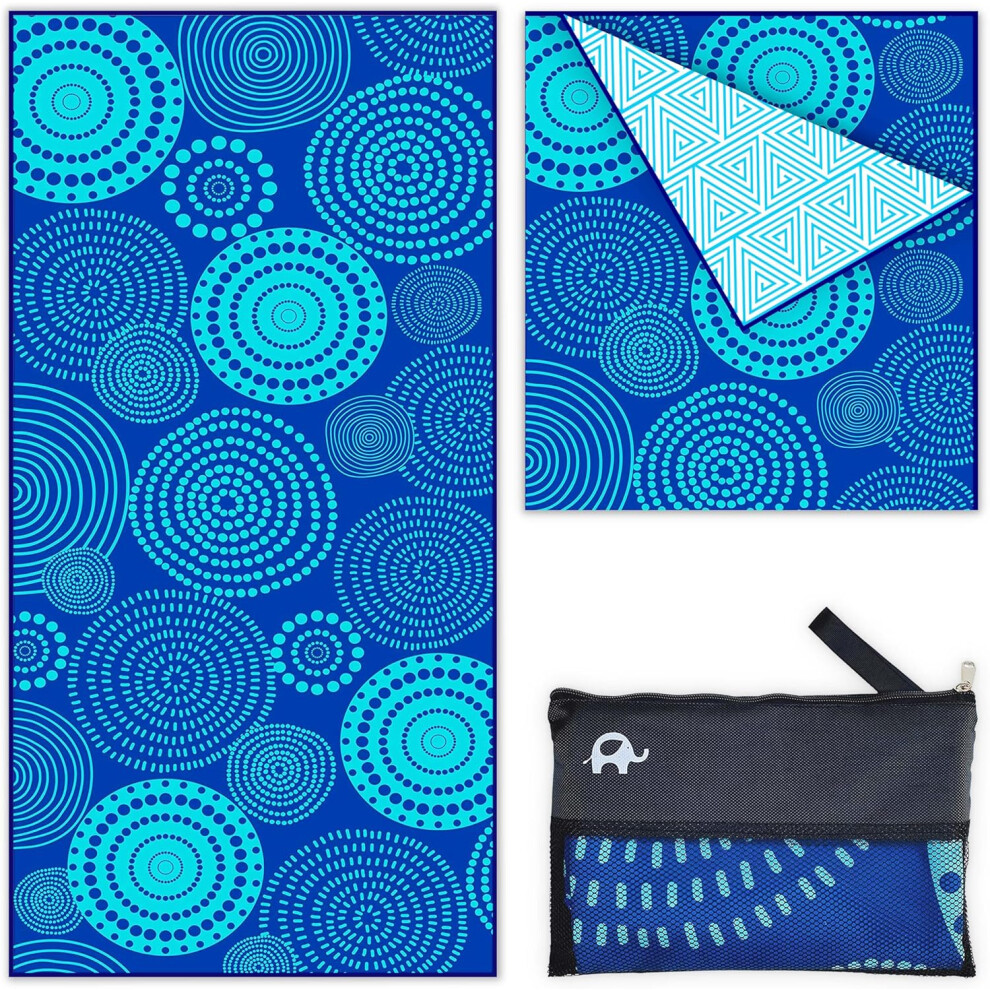 (Zero, Waffle Extra Large 78x35") Microfiber Beach Towel - Extra Large 78x35 Inch Sand Free Quick Dry Towel for Travel, Swimming, Camping â Lightwei-image-OPC-PG2YF9J-NEW