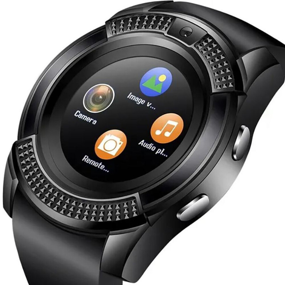 (black) New Men Women Watch Sport Heart Rate Blood Pressure Monitor Fitness Smart Band For Android/ios
