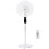 Homcom HOMCOM 16'' Pedestal Fan Height Adjustable 85 Degree Oscillation LED Panel 9