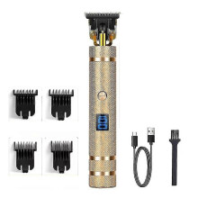 (style3, One size) Hair Clippers For Men, Professional Hair Trimmer Gapped Cordless Rechargeable Edger With Led Display