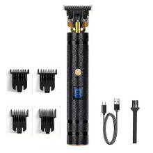 (style4, One size) Hair Clippers For Men, Professional Hair Trimmer Gapped Cordless Rechargeable Edger With Led Display