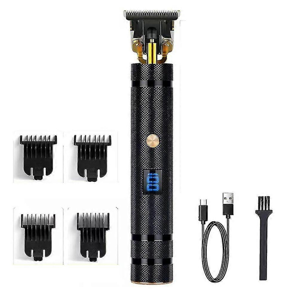 Spiez Blue (Style4, One Size) Hair Clippers For Men, Professional Hair Trimmer Gapped Cordless Rechargeable Edger With Led Display
