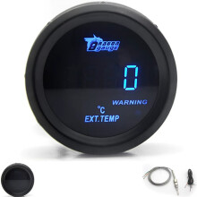 (EXT TEMP) 2" 52mm Car Digital Turbo Boost Gauge PSI BAR Water Temp Oil Temp Oil Pressure Gauge Voltmeter EGT Tachometer RPM gauge