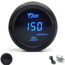(OIL PRESS PSI) 2" 52mm Car Digital Turbo Boost Gauge PSI BAR Water Temp Oil Temp Oil Pressure Gauge Voltmeter EGT Tachometer RPM gauge