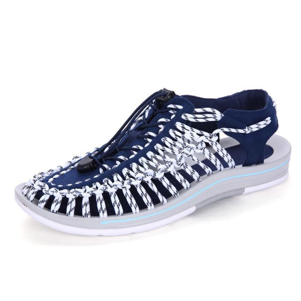 (blue, 39) Summer Casual Sandals for Men Fashion Breathable Sandals Beach Shoes Water Aqua Shoe Plus Size