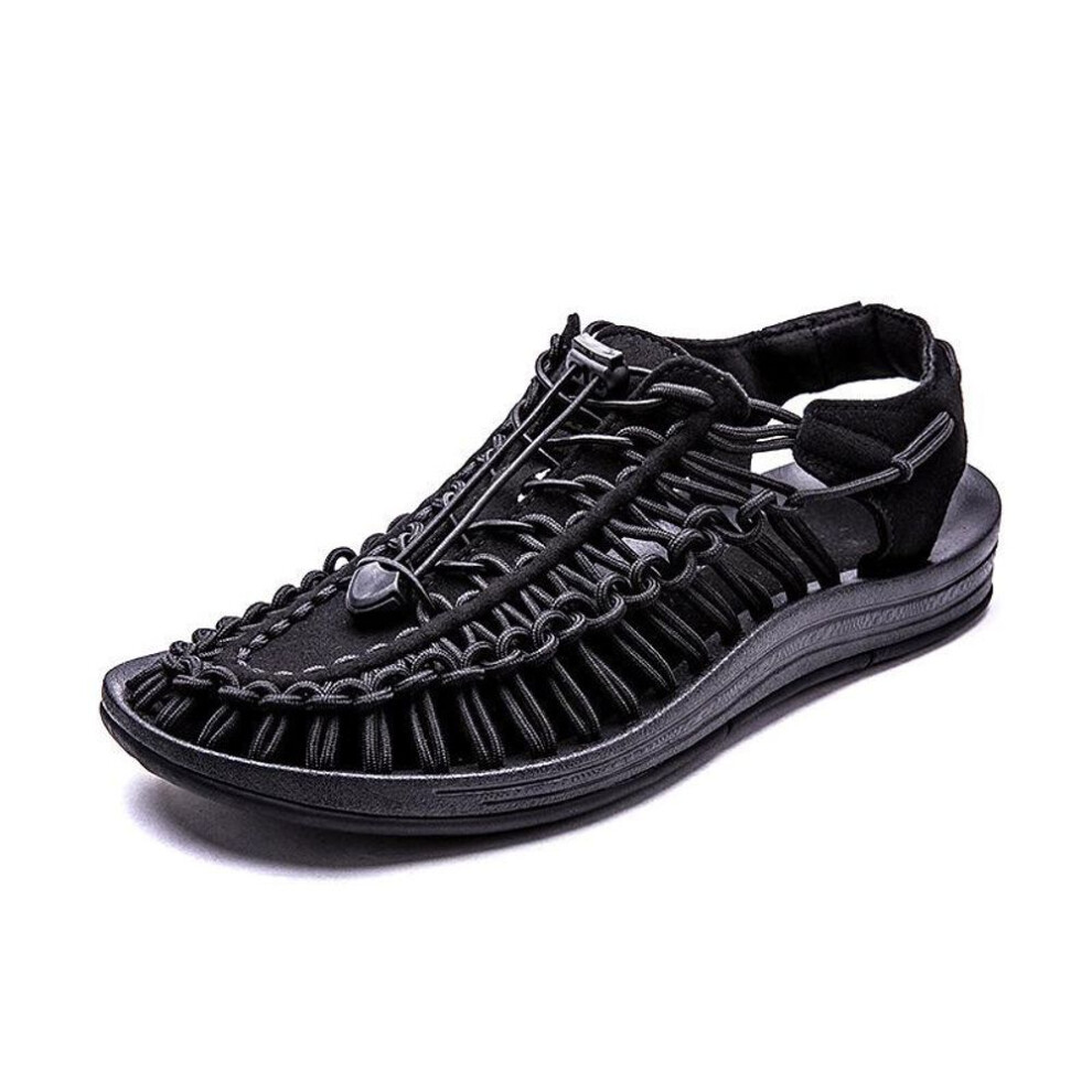 (black, 41) Summer Casual Sandals for Men Fashion Breathable Sandals Beach Shoes Water Aqua Shoe Plus Size