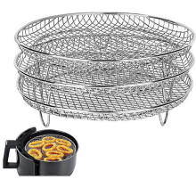 Air Fryer Accessories-Air Fryer Three Stackable Racks