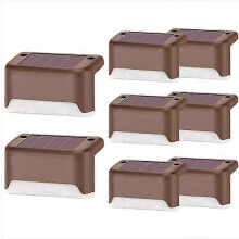 Solar Patio Step Lights 8 Pack Outdoor Solar Step Lights Waterproof