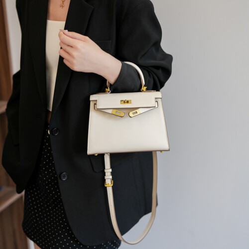 (White) Kelly Bag Mini Crossbody Bag 2