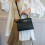 (Black) Kelly Bag Mini Crossbody Bag 3