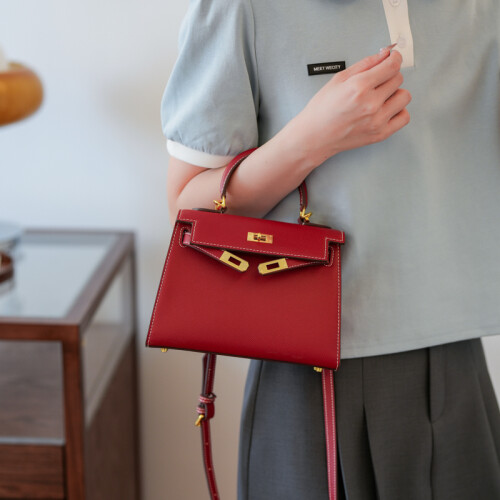 (Red) Kelly Bag Mini Crossbody Bag 2