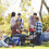 Camping Table Folding Picnic Table with 4 Cup Holders and Carrying Bags 2