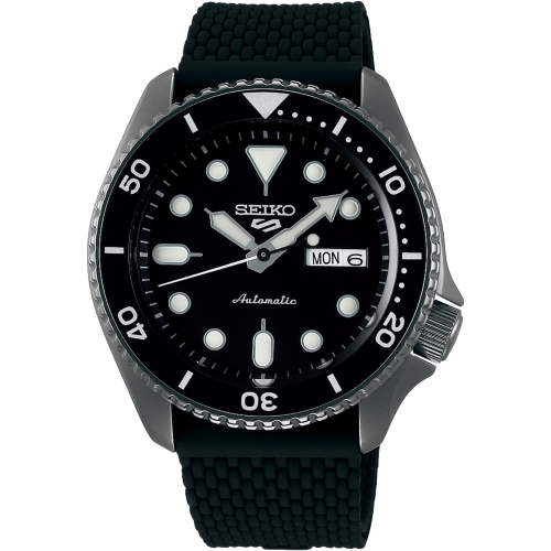 Seiko Seiko 5 Sports SRPD65K2 Ανδρικό ρολόι με μαύρο καντράν και αυτόματο ρολόι 1