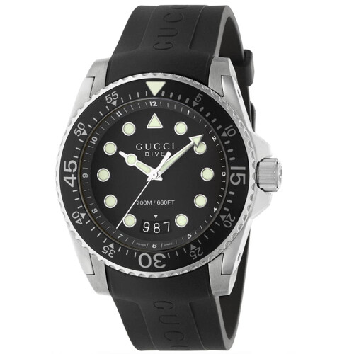 GUCCI Gucci YA136204B Dykkerur til mænd i sort 1