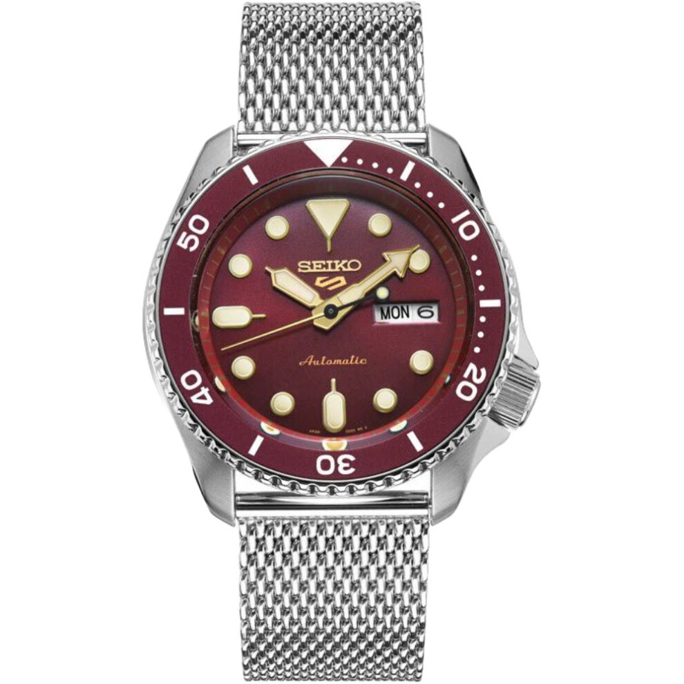 Seiko 5 Sports Srpd69k1 Red Dial Automatic Men's Watch