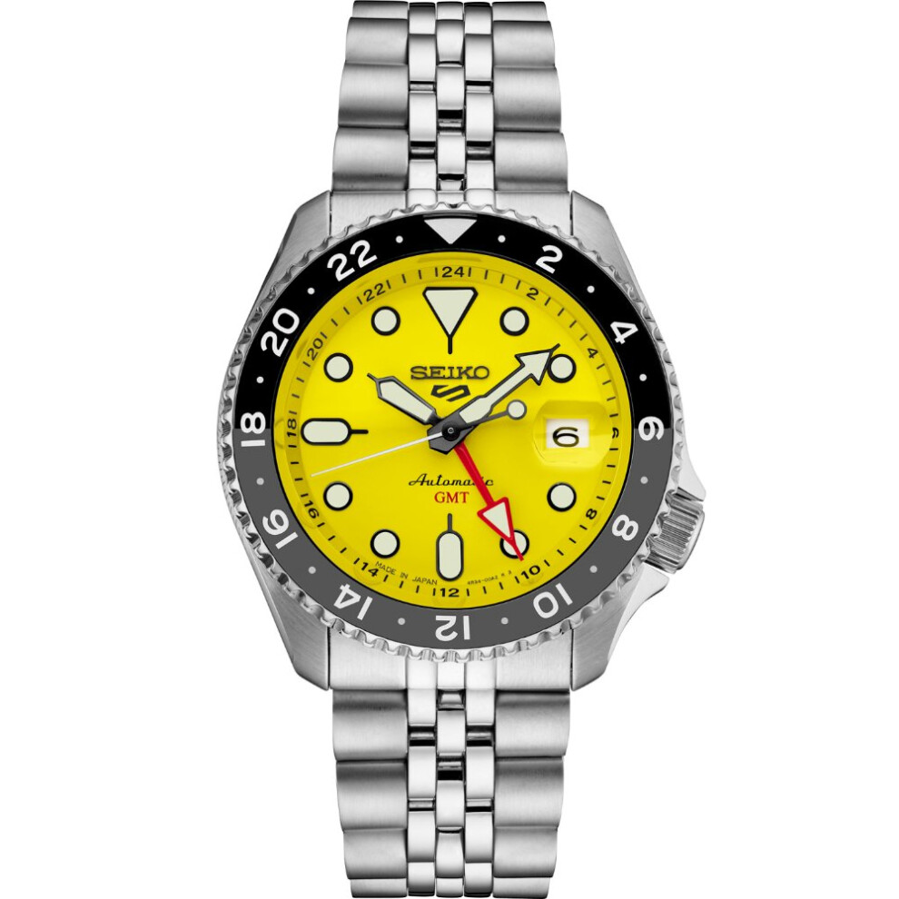 Seiko 5 Sports Ssk017k1 Yellow Dial Automatic Men's Watch