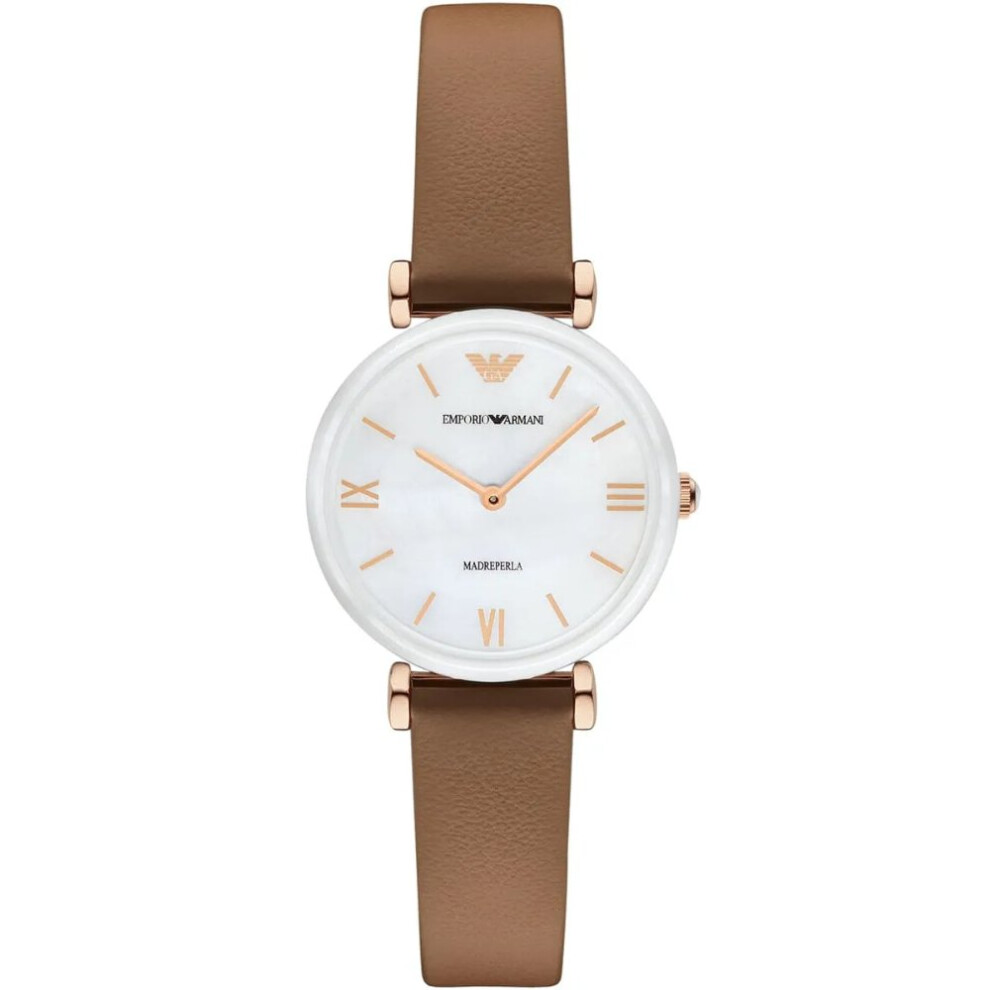 Armani Emporio Ar11040 Mother Of Pearl Dial Ladies Watch White