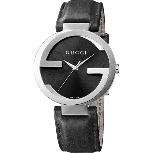 GUCCI Gucci YA133501 Interlocking Black Dial Ladies Watch 1