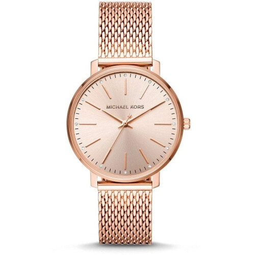 Michael Kors Michael Kors MK4340 Pyper χαλαζία κρύσταλλο Rose Gold Dial κυρίες ρολόι 1